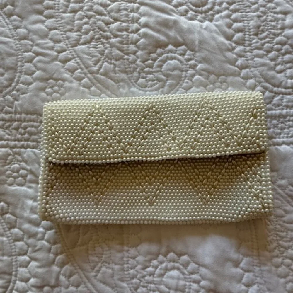 Vintage M.M. Kane Vintage Beaded Clutch, Made In Japan